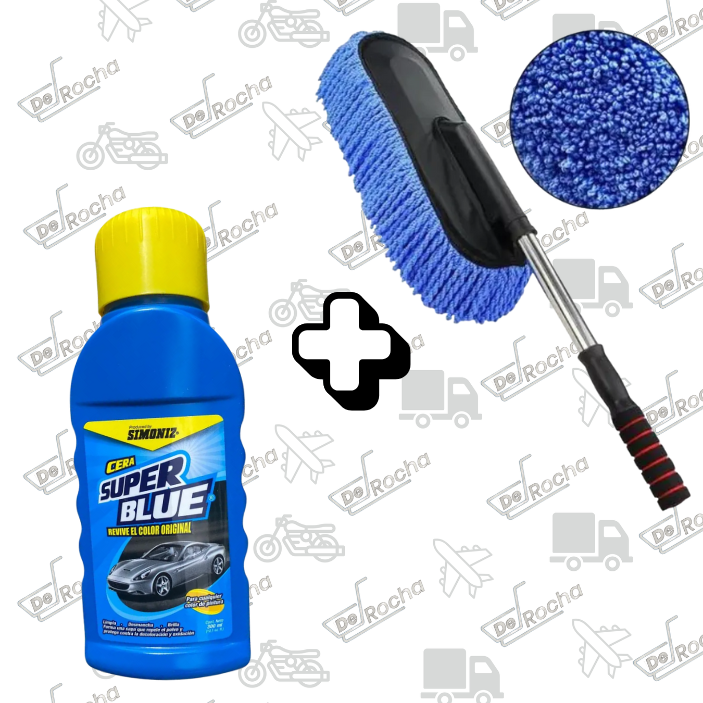 Combo Cera super brilla+cepillo limpiado